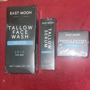 East Moon 3PCS Skin Care For Men,Tallow Balm Face Moisturizer